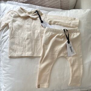 Cream Baby Outfit Set